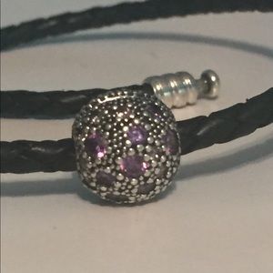 Pandora Purple Gems Clip